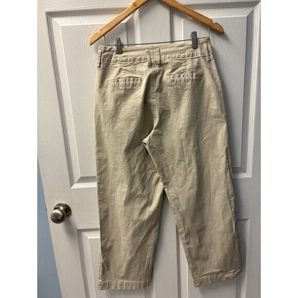 NWOT A New Day Khaki Cotton Canvas Stretch Blend High Rise Wide Leg Pants  6 - Picture 4 of 5